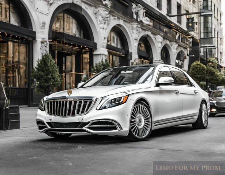 Rent Maybach White Limo for Prom Night